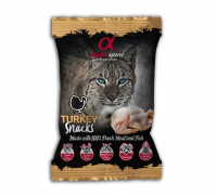 Напіввологі ласощі для котів Alpha Spirit CAT Snacks Turkey, кубики з ..