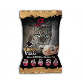 Полувлажное лакомство для кошек Alpha Spirit CAT Snacks Turkey, кубики..