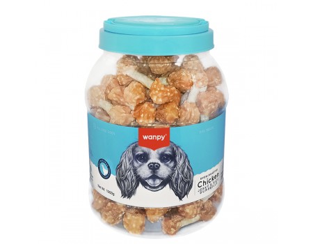 Wanpy Chicken Jerky & Rice Dumbells ВАНПИ КОСТЬ-ГАНТЕЛЬ С КУРИЦЕЙ И РИСОМ лакомство для собак, 1 кг