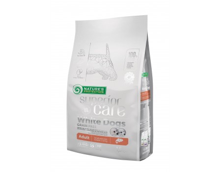 Сухий корм Nature's Protection Superior Care White Dogs Adult Small&Mini Breeds для собак, з лососем, 1.5 кг
