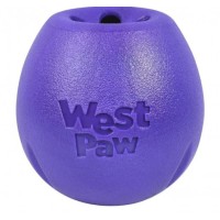 Іграшка-годівниця для собак West Paw Large Eggplant Rumbl, велика, фіолетова, 10 см