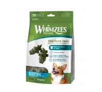 Лакомство Whimzees Alligator для собак в форме Аллигатора, S, 24 шт..
