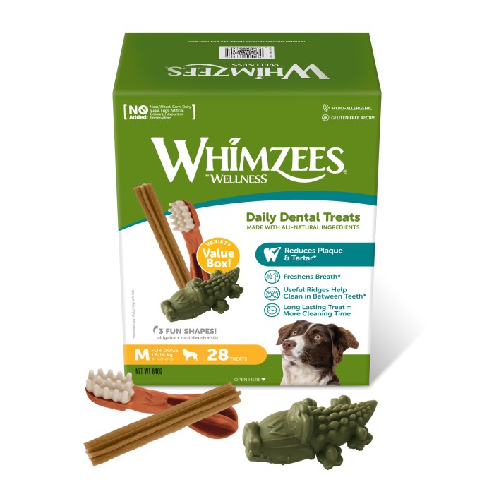 Ласощі Whimzees Variety Value Box Набір для собак M 28 шт