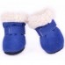 Ботинки RUISPET для малых пород собак, зимние с утеплением, 4 шт./упак. синие, 5,5x4,9 см, XL  - фото 2