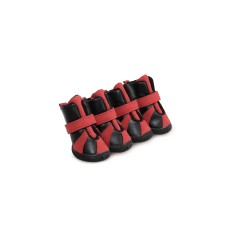 Черевики RUISPET для малих порід собак, зимові, 4 шт./упак. чорні, 4,8x3,9 см, #1