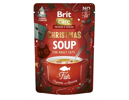 Корм вологий для котів Brit Care Christmas Fish Soup Різдвяний суп з рибою, 75 г