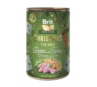Корм влажный Brit Mono Protein Christmas Rabbit для собак рождественск..