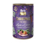 Корм влажный Brit Mono Protein Christmas Lamb для собак рождественский..