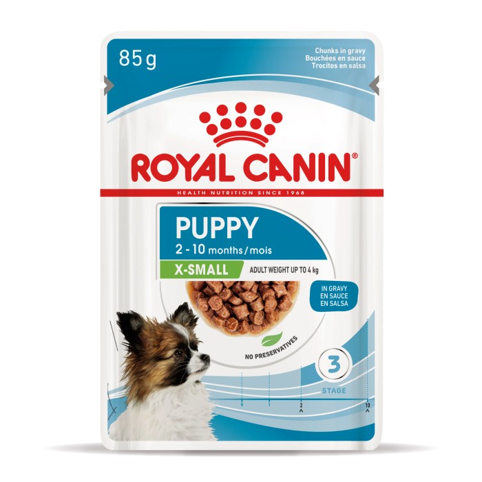 Влажный корм Royal Canin X-Small Puppy для щенков миниатюрных пород, 85 г