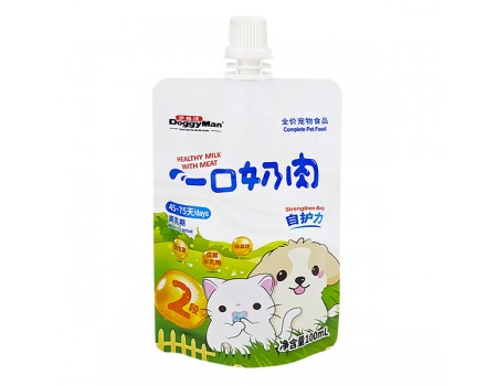 Doggyman Healthy Milk With Meat ДОГГІМЕН МОЛОКО З М’ЯСОМ для цуценят і кошенят від 45 до 75 днів