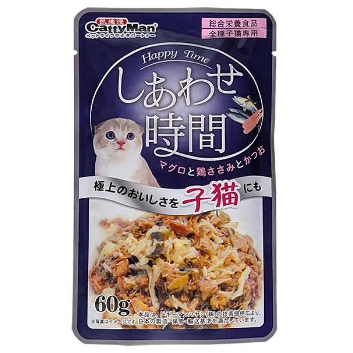 Вологий корм для кошенят CattyMan Fish Feast for Kittens КЕТТІМЕН ДЛЯ КОШЕНЯТ ТУНЕЦЬ ІЗ МАКРЕЛЛЮ, пауч 60 г