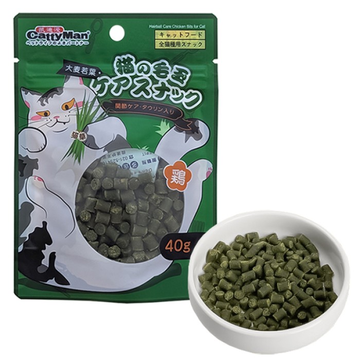 Лакомство для кошек CattyMan Hairball Care Chicken Bits КУРКА ВЫВОДЫ ШЕРСТЫЕ кусочки, 40г