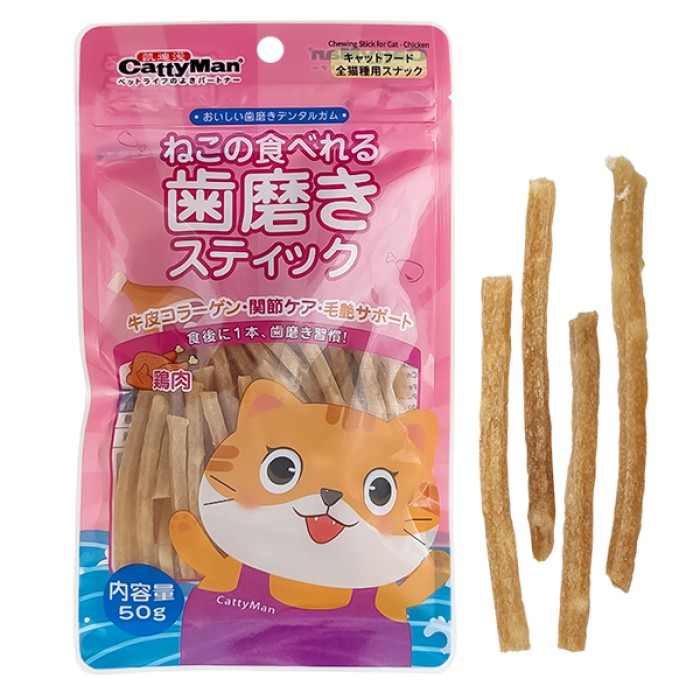 Жевательное лакомство для кошек CattyMan Chewing Stick Chicken, палочки со вкусом курицы, 50 г