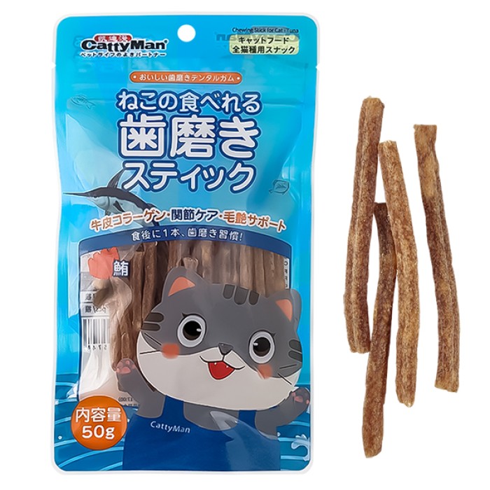 Жевательное лакомство для кошек CattyMan Chewing Stick Tuna, палочки со вкусом тунца, 50 г