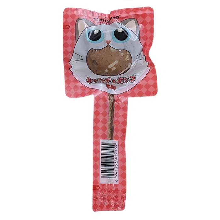Ласощі для котів CattyMan Lollipop Beef & Crab Lactobacillus ЧУПА-ЧУПС ЯЛОВИЧИНА КРАБ з лактобактеріями, 15г