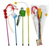 Cattyman Cat Wand Toy КЕТТІМЕН ДРАЖНИЛКА іграшка для котів, набір 4шт..