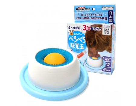 Миска для собак DoggyMan Lick Ball, ШАРИК ЛИЗУН для жидкого лакомства, голубой