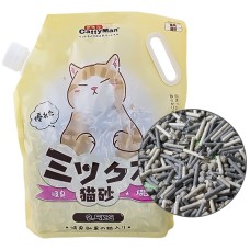 Наполнитель для кошачьего туалета CattyMan Mixed Cat Litter, микс тофу и активированного угля, 2.5 кг