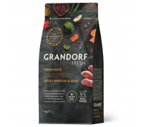 Сухой корм Grandorf FRESH DUCK & SWEET POTATO, для собак средних и кру..