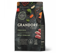 Сухий корм Grandorf FRESH DUCK & SWEET, для стерилізованих котів, качк..
