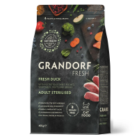 Сухий корм Grandorf FRESH DUCK & SWEET, для стерилізованих котів, качка з бататом, 400 г