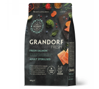 Сухий корм Grandorf FRESH SALMON & SWEET POTATO, для стерилізованих ко..