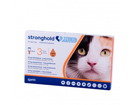 Стронгхолд плюс 30 мг. краплі для кішок 2,5-5 кг. (0,5 мл)