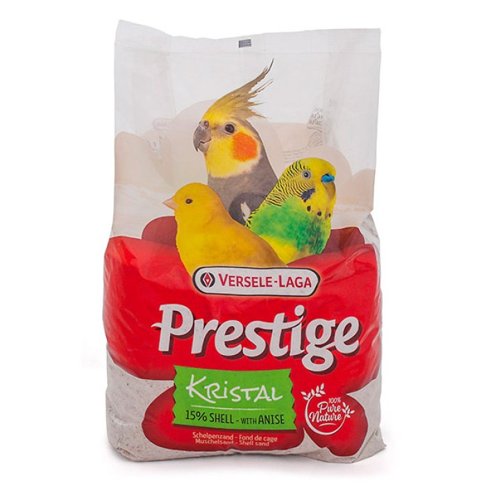 Versele-Laga Prestige Kristal ВЕРСЕЛЕ-ЛАГА ПРЕСТИЖ КРИСТАЛ пісок з морських раковин для птахів 5 кг.