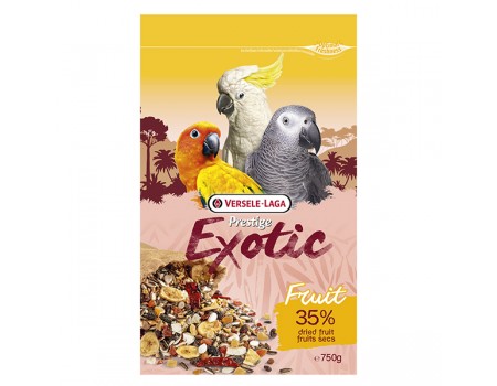 Versele-Laga Prestige Premium Parrots Exotic Fruit ВЕРСЕЛЕ-ЛАГА ЭКЗОТИЧЕСКИЕ ФРУКТЫ лакомства для больших попугаев 0.75 кг
