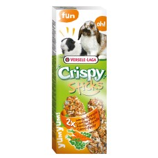 Versele-Laga Crispy Sticks, Криспи, морковь и петрушка, лакомство для кроликов, морских свинок, 2х55г