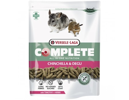 Versele-Laga Complete Chinchilla & Degu ВЕРСЕЛЕ-ЛАГА КОМПЛИТ ШИНШИЛА ДЕГУ корм для шиншилл и дегу, 0.5 кг.