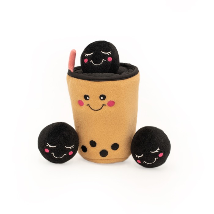 Игрушка для собак ZippyPaws "Молочный чай Боба" Zippy Burrow™, полиэстер, 19х12х12 см