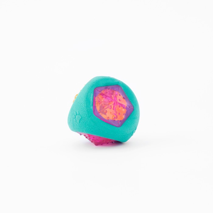 LED Мячик для собак ZippyPaws ZippyTuff, светодиодный, резина, 7х7х7 см