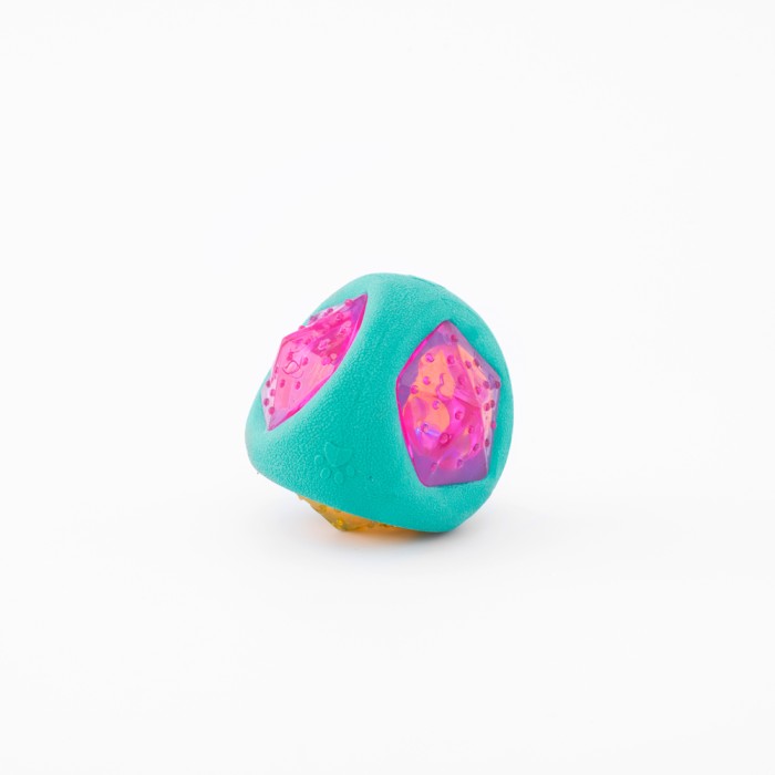 LED Мячик для собак ZippyPaws ZippyTuff, светодиодный, резина, 7х7х7 см