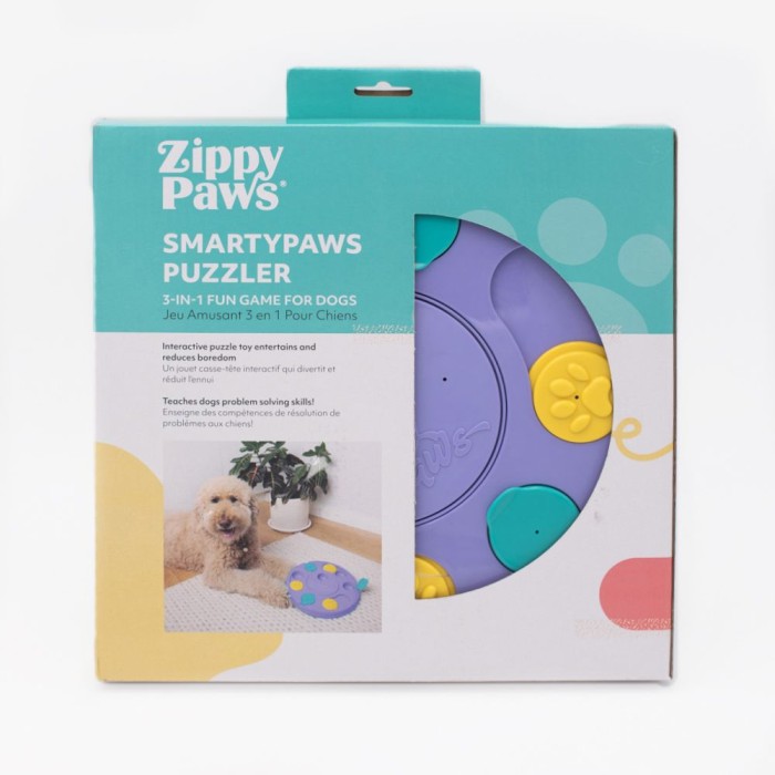 Іграшка для собак Zippy Paws SmartyPaws Puzzler "Фіолетова головоломка", 28x28x4 см