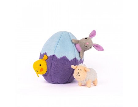 Іграшка для собак ZippyPaws "Пасхальне яйце" Zippy Burrow™, поліестер, 19х15х15 см