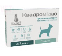 Квадромідас протипаразитарні таблетки для собак 2-4 кг, 0,2 г, MODES ..