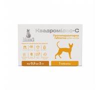 Противоразитарные таблетки Квадромидас — C MODES, для кошек 0,5-2 кг, ..