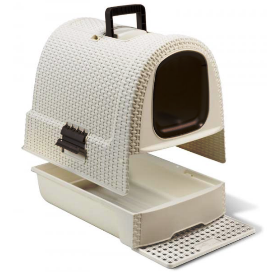 Curver (Кувер) Petlife LITTER BOX - Закрытый стильный туалет для кошек, 51х38,5х40 см